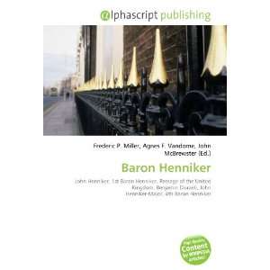  Baron Henniker (9786133850798) Books