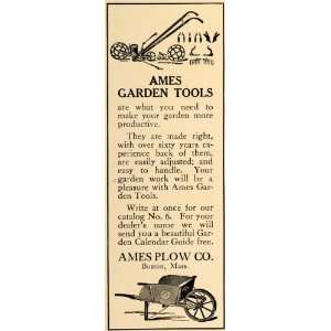 1912 Ad Ames Plow Co. Garden Tools Yard Equipment   Original Print Ad