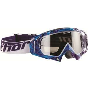 Thor MX Hero Wrap Adult Dirt Bike Motorcycle Goggles   Cyan/Purple 