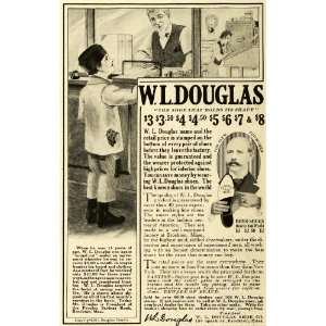  1918 Ad W. L. Douglas Shoes Footwear Pricing Podiatry 