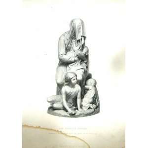  ENGRAVING MOTE GANDOLPHI STATUE BASHFUL BEGGAR