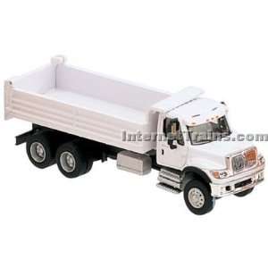   International 7000 3 Axle Heavy Duty Dump Truck   White Toys & Games