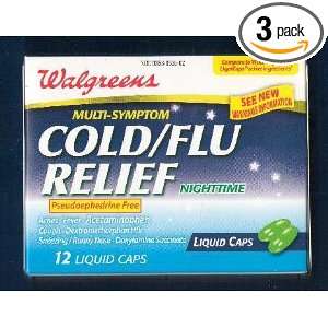   Cold/Flu Relief Liquid Caps Nighttime (3 Pack 