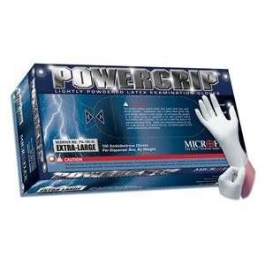 Microflex Powergrip Lightly Powdered, Highly Textured Latex Gloves 