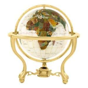  9 Full Mop Commander Globe with Three Leg Stand in Gold 