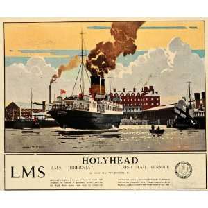  1933 RMS Hibernia Holyhead Norman Wilkinson Mini Poster 