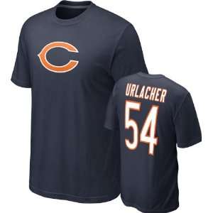  Brian Urlacher #54 Navy Nike Chicago Bears Name & Number T 