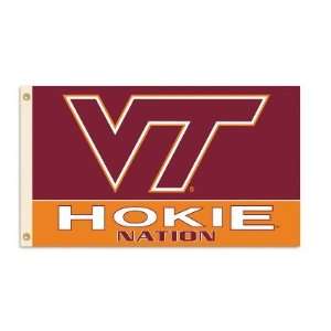  NCAA Virginia Tech Hokie Nation 3 by 5 Foot Flag w 