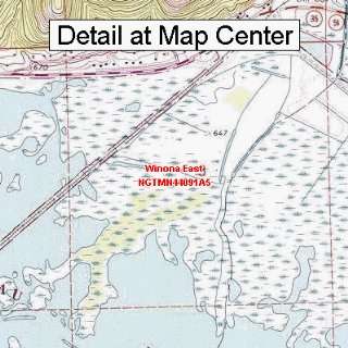  USGS Topographic Quadrangle Map   Winona East, Minnesota 