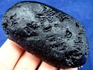 NEW ARRIVAL~Mysterious Oval Meteorolite black Tektite  
