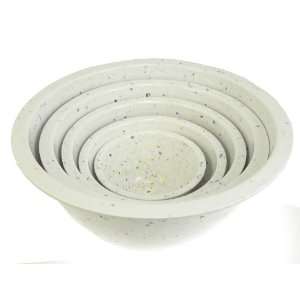  Zak Designs Confetti Mixing Bowls, Set of 5, White