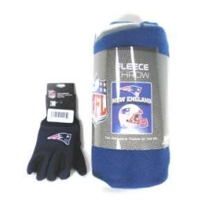  New England Patriots NFL Kids Set   Fleece Blanket and 