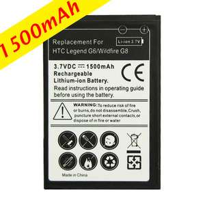 1500mAh Lithium ion Battery HTC Legend G6 Wildfire G8  