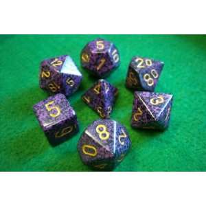  Set of 7 Speckled Hurricane Dice Toys & Games
