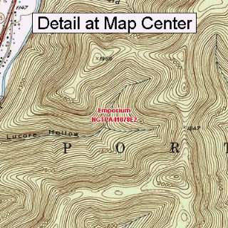 USGS Topographic Quadrangle Map   Emporium, Pennsylvania (Folded 