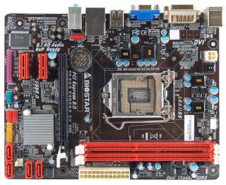 Biostar H61MGC w/ Intel i7 2600 3.4GHz Motherboard Combo VGA/DVI Video 