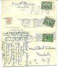 COMMEMORATIVE STAMPS ON POSTCARDS 1 SCOTT #397 BALBOA 2 1907 # 328 