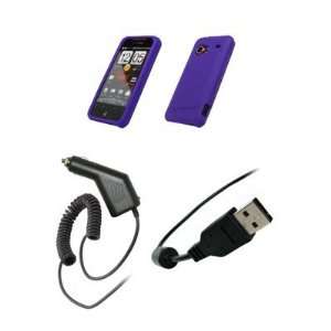  HTC Droid Incredible   Premium Purple Soft Silicone Gel 