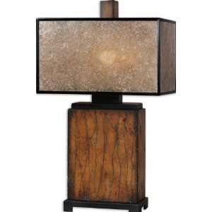 Uttermost 28 Sitka Lamps Solid Wood Finished In A Heavily 