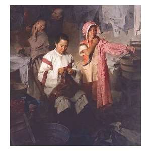 Mian Situ The Calico Dress Family Laundry 1906 Limited Edition Canvas 