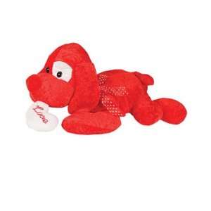    19 Inch Valentines Day Red Stuffed LOVE Puppy Dog Toys & Games