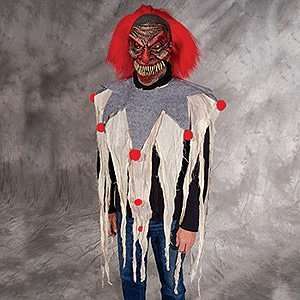  DARK HUMOR CLOWN MASK AND PONCHO SET Toys & Games
