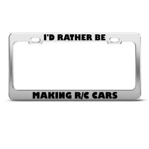   Be Making R/C Cars license plate frame Stainless Metal Tag Holder