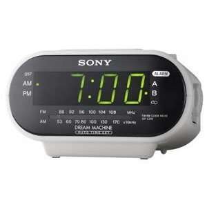  New Sony Clock Radio   SY ICF C318W Electronics