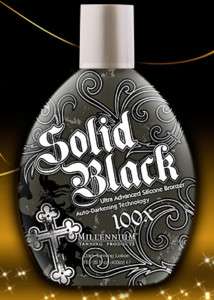   SOLID BLACK 100x SILICONE BRONZER INDOOR TANNING BED TAN LOTION  