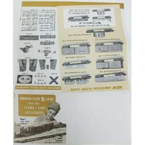  AF 1960 61 S Gauge Fold Out Flyer Toys & Games