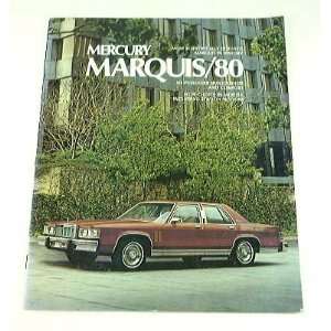  1980 80 Mercury MARQUIS BROCHURE Grand Brougham 