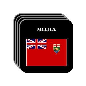  Manitoba   MELITA Set of 4 Mini Mousepad Coasters 