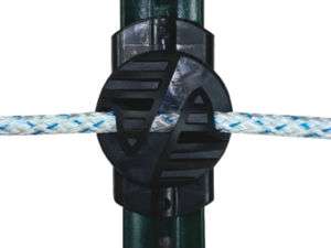 3in1 MultiPurpose Insulator Black 25pk Electric Fence  