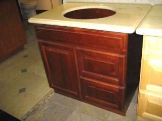 30 Traditional Cherry Bathroom Vanity Cabinet w/ R Dwr  
