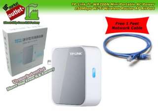 TL WR700N Portable Mini 150M WiFi Wireless Router White  