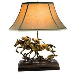  Turning for Home Horse Racing Table Lamp