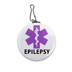   Purple Medical Alert Symbol 2.25 inch Clip Tag 