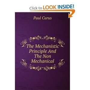  The Mechanistic Principle And The Non Mechanical Paul 