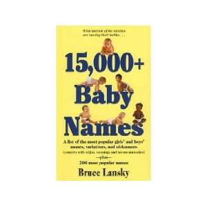  Meadowbrook Press 15000+ Baby Names Baby