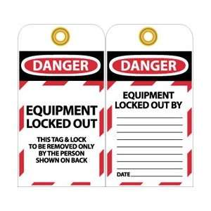 LOTAG17 25  Tags, Lockout, Equipment Locked Out, 6 x 3, Unrippable 