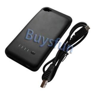   Emergency Extended Backup Battery Case Cover for iPhone 4 4G 4S  