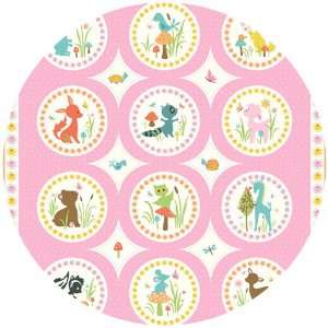  Sheri McCulley Studio, Woodland Tails, Panel Pink {1 Yard 