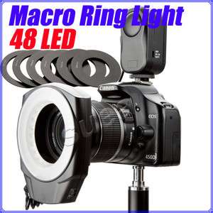 48pcs LED Makro Macro Ring Lighting Flash Unit SLR DSLR  