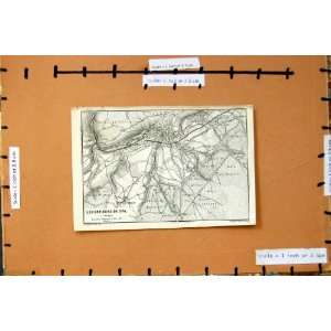  Map 1881 Plan Les Environs De Spa Marteau Belgium