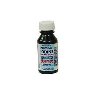 Iodine Tincture First Aid Antiseptic 2% USP, By Preferred Plus   1 Oz