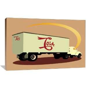  Cola Truck   Gallery Wrapped Canvas   Museum Quality  Size 