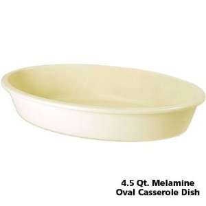 Quart Melamine Oval Casserole Dish   Stackable   Dishwasher Safe 