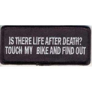  IS THERE LIFE AFTER DEATH FIND OUT Biker FUN Vest Patch 