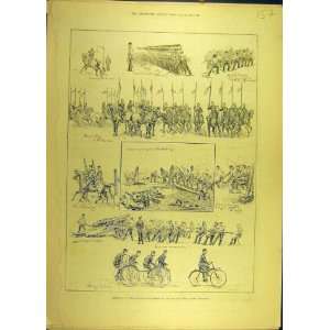  1888 Military Tournament Islington Sketches Print