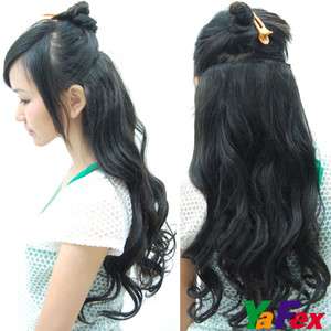   Piece long curl/curly/wavy hair extension clip on 3 Color Cheap  